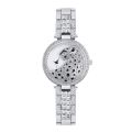 【ETOP】Women Luxury Full Crystal Quartz Watch  Fashion 3D Leopard Dial Stainless Steel Bracelet Wristwatch Female Clock Reloj Mujer. 