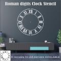 Roman Digits clock Reusable Stencil For wall Painting Art DIY Home Decor, Album Crafts and Canvas ID 426. 