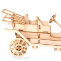 Laser cutting diy sailing ship toys assembly model 3d wooden puzzle toy. 