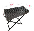 Portable Stainless Steel Charcoal BBQ Grill With Stand 31.5" x 12" x 30". 