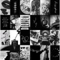 Black Aesthetic Wall Collage Kit 25 Pcs 4x6 Glossy Photo Prints for Room Decor. 