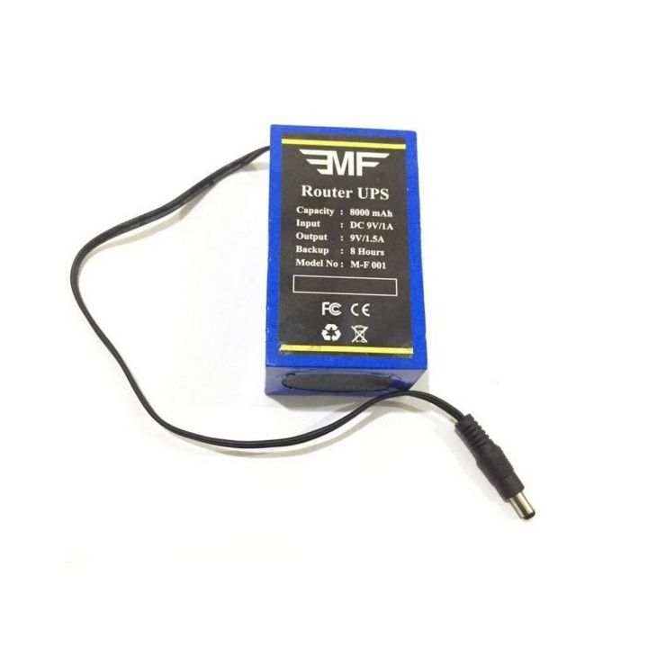 WiFi Router UPS Power Bank 9 Volts - 4 Hours Guaranteed Backup Automatic - Tenda Tp Link PTCL