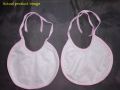 Pack of 2 Newborn Baby Bibs - Pure Cotton Round Shape Tie Knot Bib for Babies - Small Feeding Drool Saliva Bibs for Infants (0-6 Months) - Newborn Baby Bib (Tie Knot Bibs for Babies) Round Shape Small Bibs. 