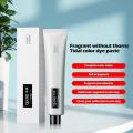 Frost Cream Neutral Hair Care Grey Hair Dye Cream Neutral Smoky Grey Punk Style 100ml Light Grey Silver Permanent Hair Color. 