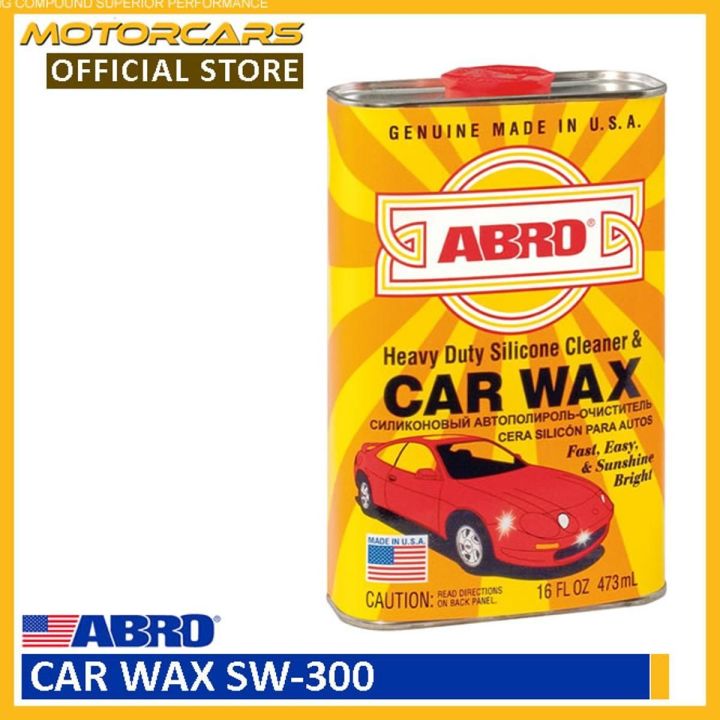 Abro Car Wax SW-300 for car (Abro Made in USA)
