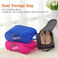 Travel Boot Storage Bag Sports Shoes Organizer High Heels Oxford Cloth Portable Convenent Dual Zipper Washable Waterproof. 
