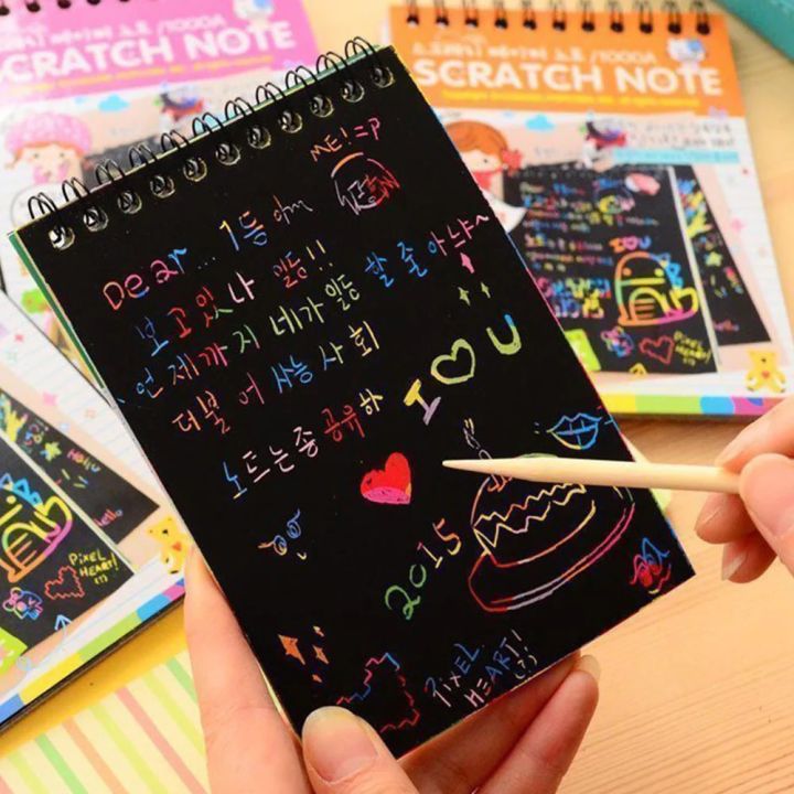 Scratch%20Art%20Notepad%20with%20Wood%20Stick%20-%2010%20Rainbow%20Sheets%20(%2010%20x%2014%20cm.%20)%20-%20Image%203