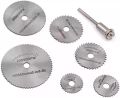 Mini Drill 6 Pieces HSS Mini Circular Saw Blades Cutting Disc. 