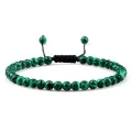 ZEBF--Adjustable Mini Natural Stone Lava Tiger Eye Beaded Bracelets & Bangle for Women Men Chakra Beads Braided Bracelet Charm Jewelry. 