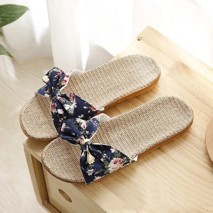 %E3%80%90ALLGOOD%E3%80%91Women%20Female%20Bohemia%20Bowknot%20Flax%20Linen%20Flip%20Flops%20Beach%20Shoes%20Sandals%20Slipper%20-%20Image%207