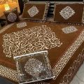 4PC-VELVET-JACQUAD-BEDSHEETS / FANCY-BEDSHEETS / VELVET-BEDDING-SET - Bed sheet - bedsheet king size | Available at FANZA. 