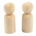 10 Pieces 65 mm Unfinished Wooden Peg Dolls Wooden & 16 Pcs People Shapes, Male&Female Decorative Wooden Doll People. 