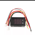 DC 0-100V 100A 10A Digital Voltmeter Ammeter Dual Display Voltage Detector Current Meter Panel Amp Volt Gauge 0.28" Red Blue LED. 