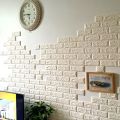 Wall Stickers 10PCS  3D  Brick, PE Foam Self-Adhesive Wallpaper Removable and Waterproof Art Wall Tiles for Bedroom Living Room Background TV Decor. 