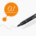 RHS Online 6PCS UNI Drawing Pen Ultra Fine Line Marker Black Ink 005 01 02 03 05 08 Micron Sketch Pen Art Supplies. 