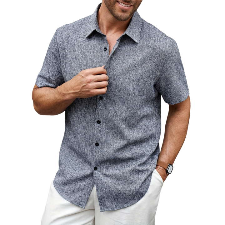 reduce rework – growtechmedia Images High Quality... Light Gray Floral Shirt for Men – Summer Casual Comfort Printed Shirt ...