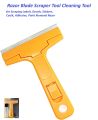 Razor Blade Scraper, 4 Inch Scraper Tool, Multi Duty Scraper with 10Pcs Replacable Blades, Cleaning Scraper for Window, Glass, Floor, Paint, Wall, Stove, Caulk, Labels, Adhesive, Sticker. 