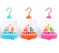 Cute Mini Bird Cage Toy with Moving Birds, Chirps, and Lights – VIP Color Edition. 