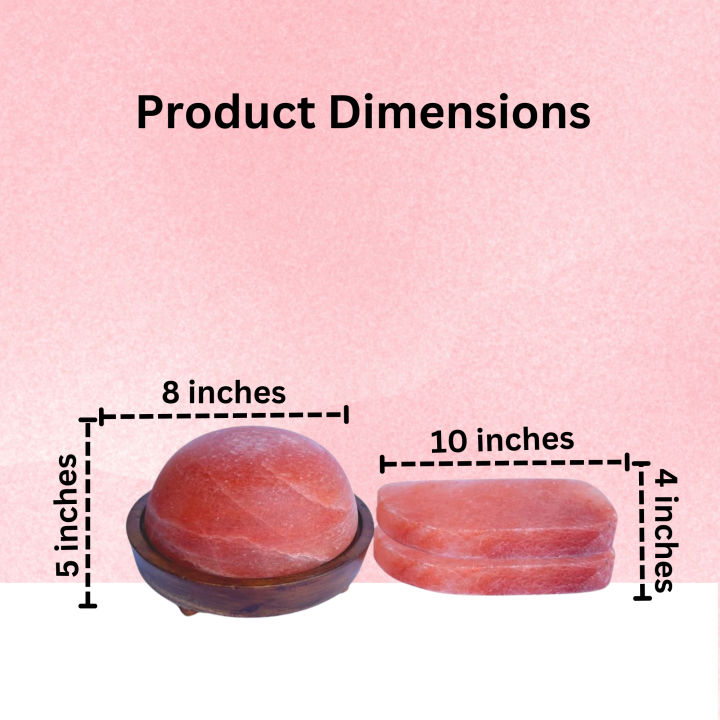 Himalayan Salt Detox Lamp Pink Salt Foot & Hand Dome For Detoxing