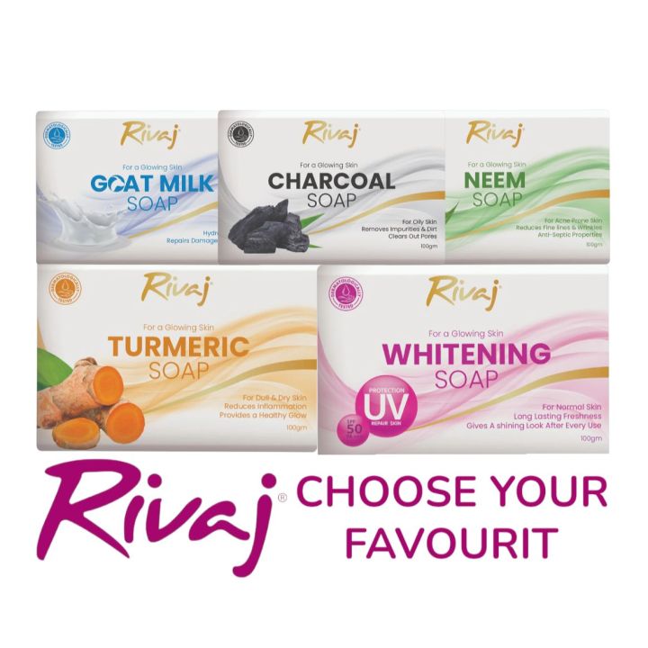 Rivaj UK Glowing Soap 100g | Gentle glowing soap for radiant, soft, and nourished skin | 100g