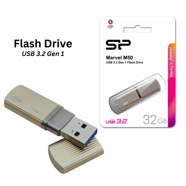 Original 32gb SP Silicon Power Marvel M50 USB Flash Drive - 3.2 Speed, USB 3.2 Gen 1Flash Drive