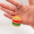 Fast Food Keychain Burger Pizza French Fries Hotdog Keychains - Bag Charm keyring - Silicon keychain - keychain for boys - keychain for kids - keychain for girls - keychain for bag - stationary - keychain for car -. 