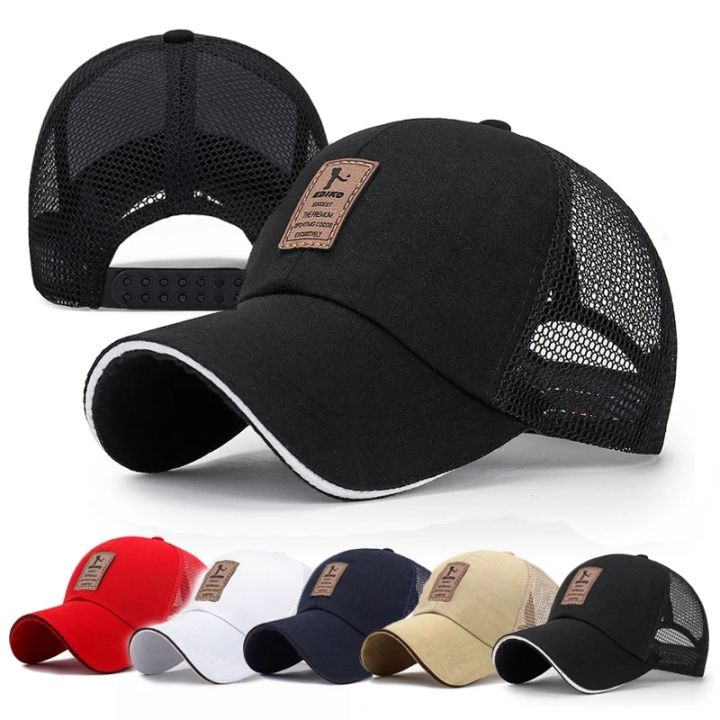 Casual Simplicity Outdoor Sports Caps For Men Gorras Breathable Mesh Cap Sun Hat Visor Net Cap Baseball Cap Summer Trucker Hat