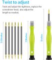 Small Screwdriver Sets Precision Mini Screwdrivers Set Repair Tool Bit Kit with 6PCS Flat Phillips Pentalobe Triwing  for Eyeglass Watch Jewelers Laptop Computer Electronic. 