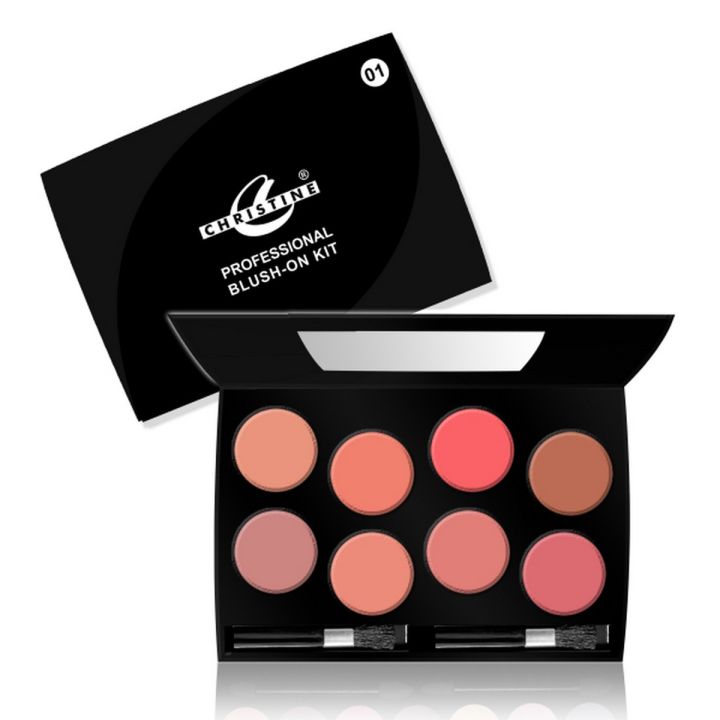 Christine 8 Color Blush On Kit - Setting 1