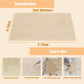 Wood Sheet for Crafts 20PCS Unfinished Wood Sheets Thin Wooden Pieces for Craft Wood Board Blanks 150x100x2mm. 
