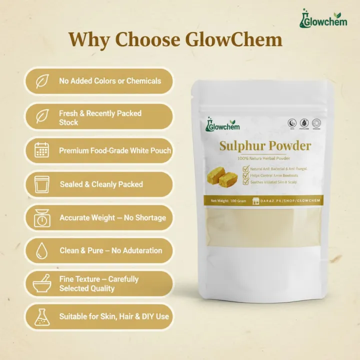 GlowChem%20Sulphur%20Powder%20Natural%20Anti-Acne%20&%20Anti-Fungal%20Treatment,%20Skin%20Oil%20Control,%20Pimple%20&%20Itching%20Relief,%20100%25%20Pure%20Sulphur%20for%20DIY%20Face%20Pack,%20Ointments,%20Hair%20&%20Scalp%20Care,%20Herbal%20Skincare,%20Organic%20Sulfur%20Powder%20for%20Clear%20Healthy%20Skin%20(100%20g)%20-%20Image%203