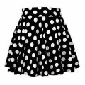 2020 Brand New Style Women's High Waisted Polka Dot Skirt Stretchy Swing Flared Mini Skirt Costumes. 