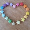 BataBata 90pcs 10 Color Mixing Set Star Papers Lucky Star Origami Paper Strips DIY Handmade Orgami Paper Craft Paper. 