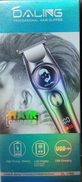Daling DL-1768 Professional Hair Clipper – Cordless Electric Hair Trimmer for Men, Precision Haircut Machine, Barber-Grade Grooming Kit, Rechargeable Hair Cutting Tool for Home and Salon Use, trimmer, clipper , haircut machine ,trimmers,clippers, shaver