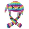 Ear Moving Jumping Hat Moving Ears Funny Plush Ears Activity Rabbit Hats Beanie Cosplay Halloween Party Hat for Kids Boys Girls. 