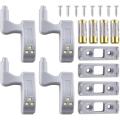 10pcs Universal Inner Hinge Lamp Cupboard LED Under Cabinet Light Closet Wardrobe Sensor Light Home Kitchen Night Lights. 