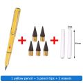 8 Pcs/Set Eternal Pencil Unlimited Writing No Ink Pen Pencils for Writing Art Sketch Stationery kawaii pen school supplies. 