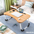 E Laptop Stand, Floor table,Laptop table, Drawing desk, Bed Tray Table Foldable Table Notebook Stand Reading Holder Breakfast Serving Bed Tray with Tablet Slots for Bed/Couch-KS. 