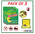 Pack Of 3 Mouse Glue Traps Sticky Mice strong glue Rat Trap Insect Lizard Spider Cockroach Rodent Snake mouse trapper mouse trap book rat killer. 