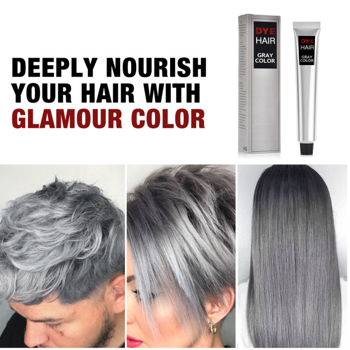 Colour Cream Neutral Hair Care Smoke Grey Punk Grey Hair Dye Medium Style 100ml Light Grey Silver Permanent Hair Dye Cream