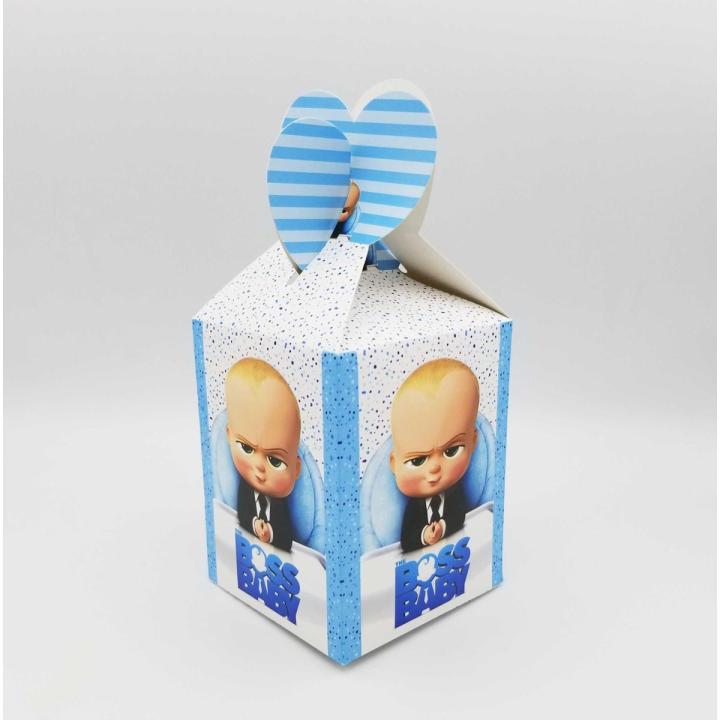 Boss Baby Theme Treat Goody Bags Pack of 10pcs Boxes For Birthday Party Celebration Supplies Gift Kids Boxes
