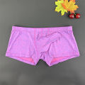 Men Long Sleeve Boxers Bulge Pouch Elephant Nose Underwear Male Enhance Underpants Breathable Cozy Shorts Plus Size M-XXL. 