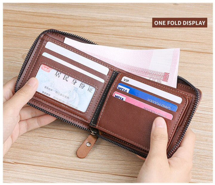 Wallet%20for%20Men%20Bifold%20Round%20Zipper%20Short%20Wallet%20for%20Boys%20Brown%20-%20Image%204