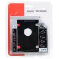 Slim 2nd HDD Caddy 9.5mm SATA 3.0 2.5 SSD Case Second Hard Disk Drive Slim Caddy. 