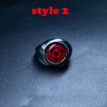 Anime Naruto Rings Akatsuki Sharingan Itachi Kakashi Adjustable Metal Ring Unisex Halloween Cosplay Accessories Gifts. 