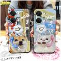 Durable Shockproof Phone Case For OnePlus Ace 2V/1+Ace2V Silicone Couple Cute Back Cover Full wrap Cartoon TPU Graffiti. 