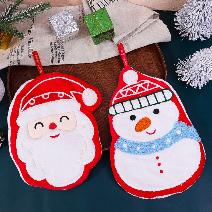 1/2/3Pcs%20Cute%20Christmas%20Hand%20Towels%20Absorbent%20Kitchen%20Towel%20Cute%20Xmas%20Home%20Decor%20Snowman%20Xmas%20Tree%20Kids%20Hanging%20Towel%20Bathroom%20Towel%20-%20Image%206