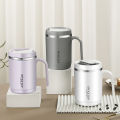 New Hot Coffee Green Tea Mug with Lid Sipper 500 ml 304 Stainless Steel Tea Mug ECO-Friendly & Sustainable Mug to Carry Hot & Cold Beverage Travel Mug for Tea Coffee Office Cup Multicolor. 