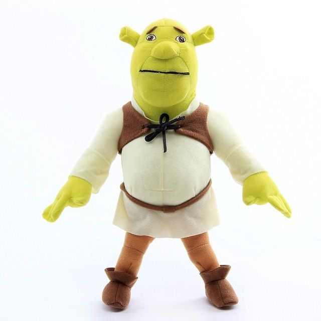Cartoon Anime Shrek Donkey Plush Toy Cute Monster Sorcerer Princess Cat Green Freak Doll Novelty Gift Sleeping Doll Bag Pendant