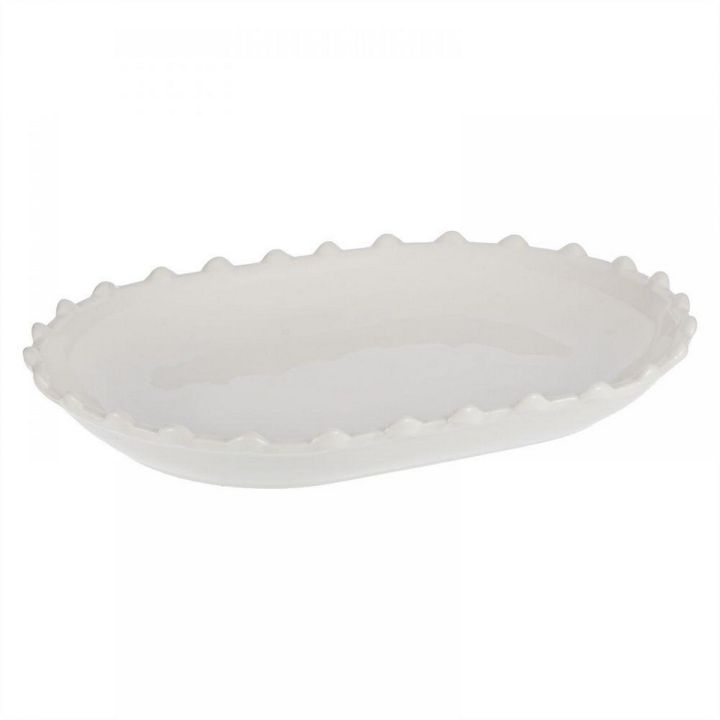 Symphony Pearl Serving Plate, 22 Cm - White